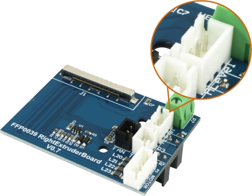Preview: Extruderboard Creator 3 (rechter Extruder) für 3-Pin Levelingsensor
