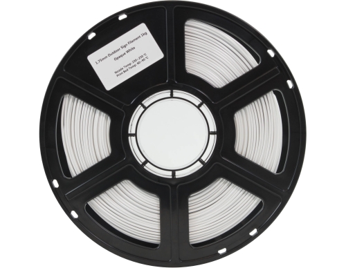 Preview: Flashforge A-PLA Outdoor Vollfarbig Weiss 1.75 mm 1 kg