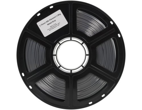 Preview: Flashforge PLA Seidenglanz Metallic Grau 1.75 mm 1 kg